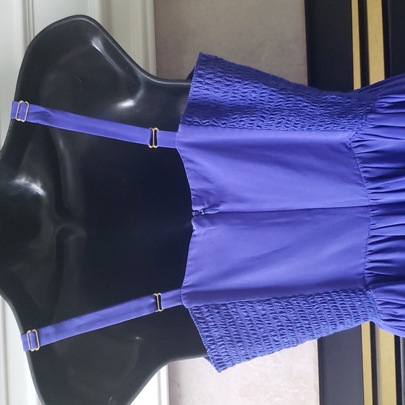 Revolve 100% Silk Amanda Uprichard Royal Blue Dress- Size Medium - Picture 3 of 8